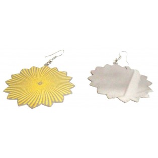GOLD STAR Earring Classy Bali Drop Long Dangling Hoop Hook LIGHTWEIGHT Dual Tone